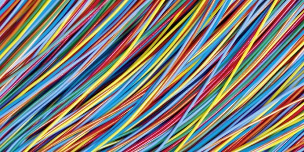 multicoloured cables